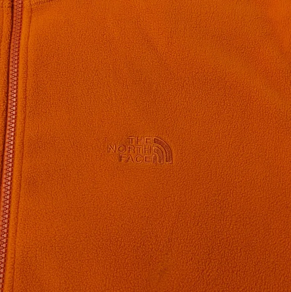 The North Face Orange Fleece Hooded Vest - Picture 5 of 9